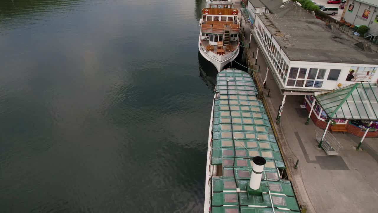 distrito de los lagos inglaterra - toma aérea de drones 4k