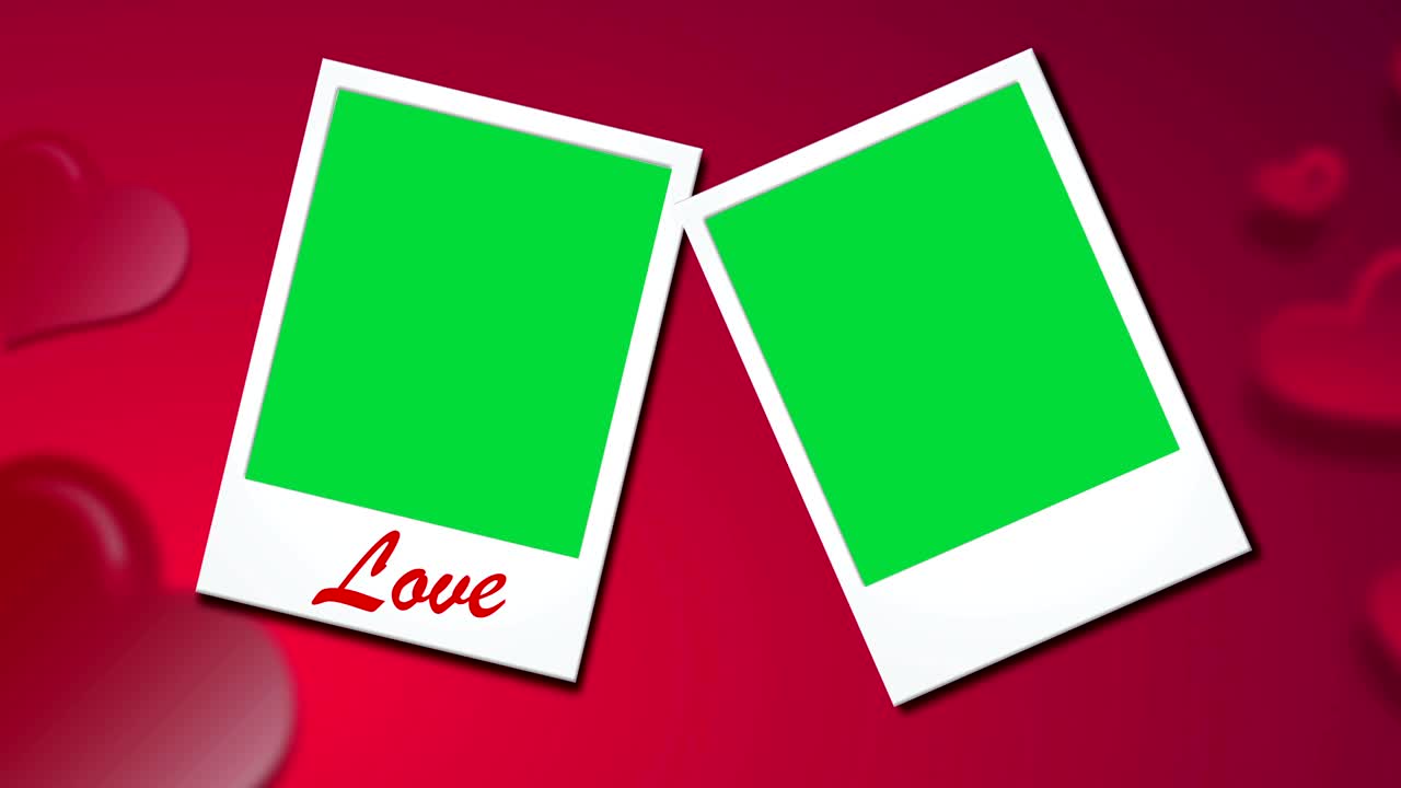 사랑 사진 배경, 녹색 스크린