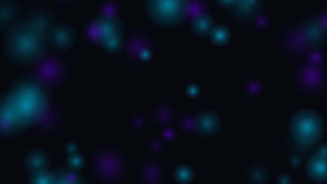 Abstract Background with Floating Blue and Purple Bokeh Lights