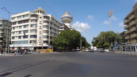 mumbai marine drive city. travel traffic car transport building structure capitol business.