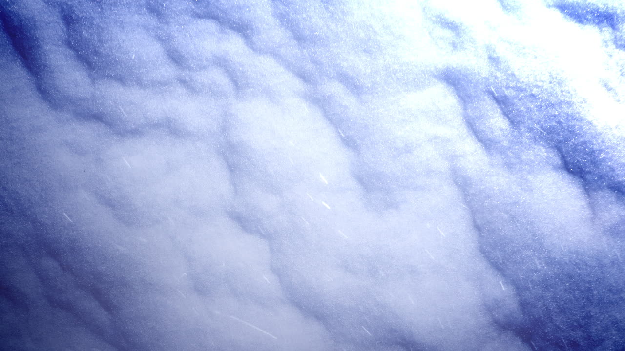 primer plano nieve y movimiento copos de nieve invierno fondo cinematográfico