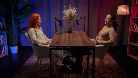 podcast interview of two women