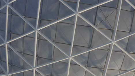 drone shot of a building in leipzig zoo, structure, modern architecture