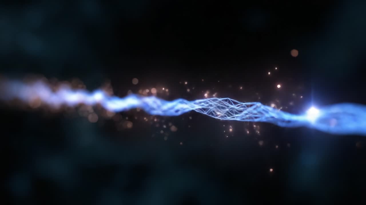 Captivating Visual Representation of Energy Flow: A Glimpse into the Dynamic Interplay of Light, Waves, and Particles in a Stunning Abstract Composition