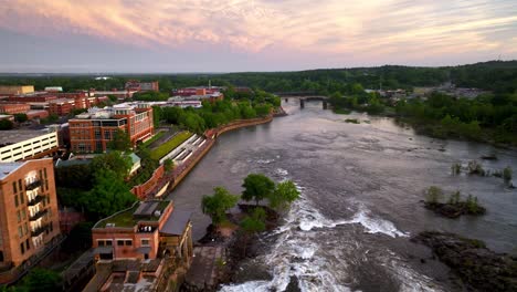 Wildwasser-Columbus-Georgia-über-Dem-Chattahoochee-River