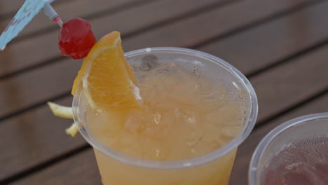 Top-view-of-cocktail-drinks-on-a-table