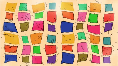 fondo abstractamente dibujado a mano a partir de banderas de colores