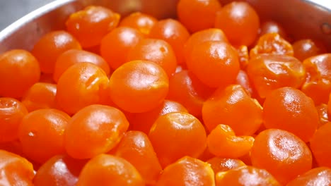muchos de naranja yema salada, primer plano-1