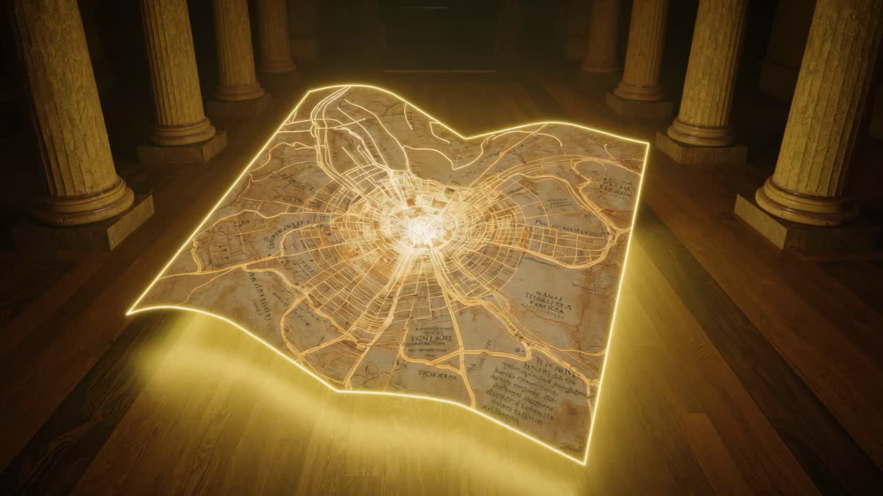 Illuminated City Map