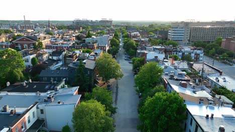 residential housing in american city