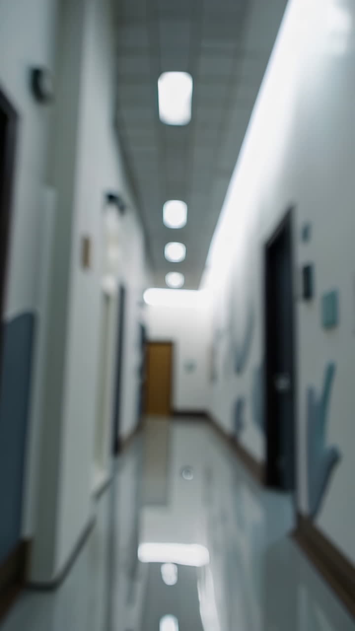 Blurred Hospital/Office Corridor