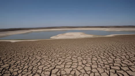 dried-up lake bed