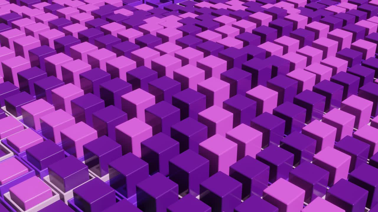 escena de renderización 3d abstracta con cubos multicolores animados. bucle sin costuras gráfico de movimiento moderno y satisfactorio