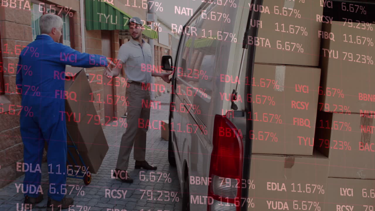 통계 및 금융 데이터 처리의 애니메이션  ⁇ 리버맨