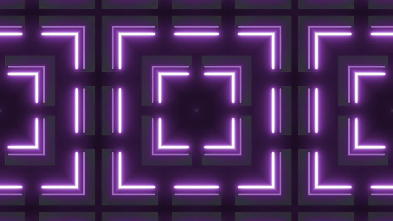 Motivo Geometrico Neon Viola