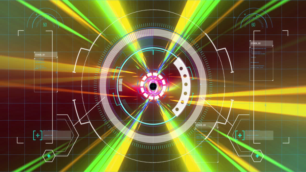 범위 스캐닝, 아이콘 및 데이터 처리의 애니메이션