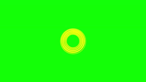 green background with moving spirals circle shape