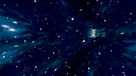 interstellar travel in hyperspace wormhole portal with stars seamless loop.
