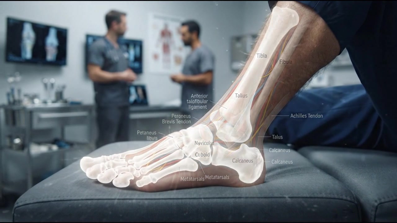 Medical Animation of Human Foot Anatomy in Clinical Setting
