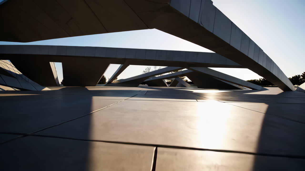 Modern Architectural Structure with Geometric Design