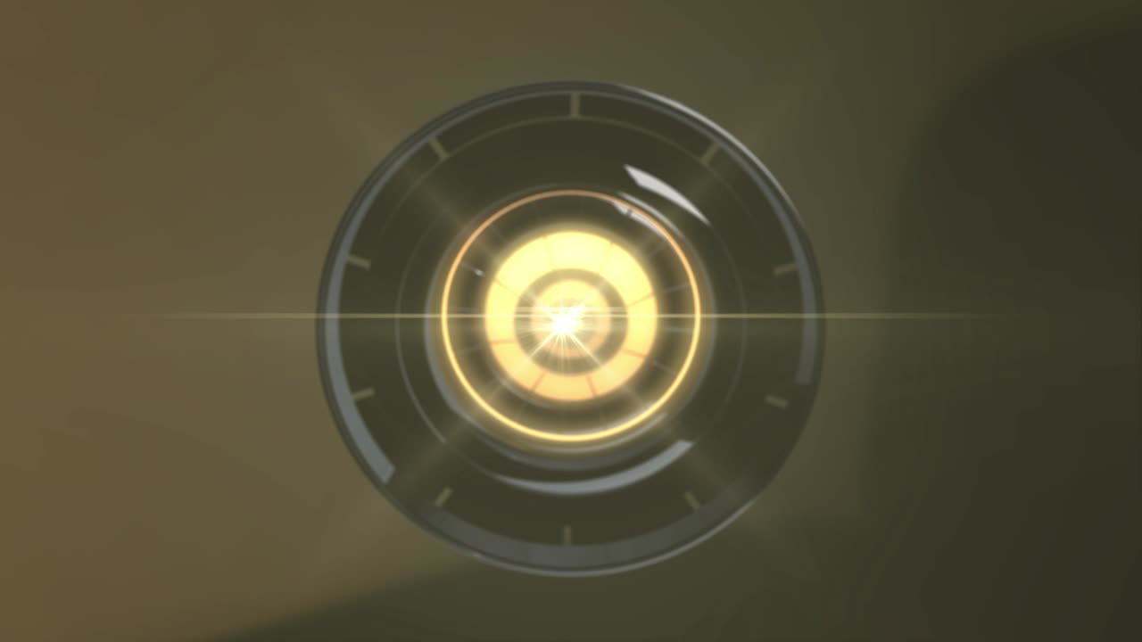 Futuristic Tunnels Loop – Turning Golden Metal