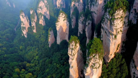 stunning pillar mountains and lush forests