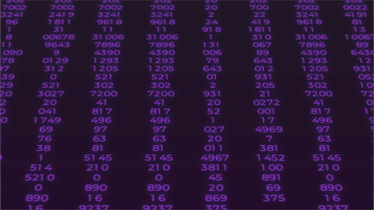 abstract big data background. código digital que se ejecuta a través. computadora de tecnología de la información. concepto de minería de criptomonedas y bitcoin btc. desarrollador web. programación. codificación. animación en bucle 4k