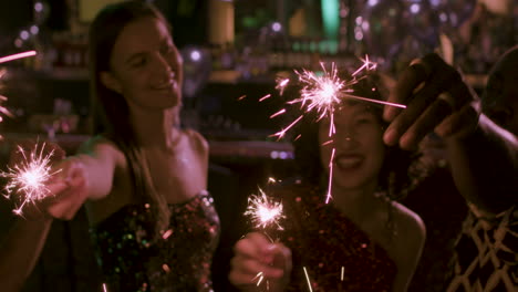 friends dancing in a party