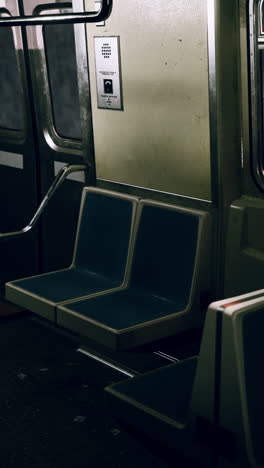 empty subway seats