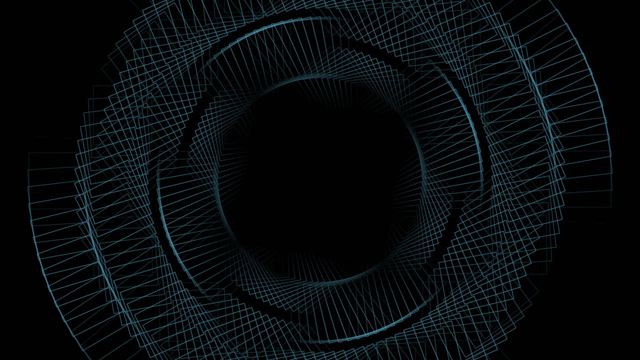 Symmetrical blue and white circular pattern with lines