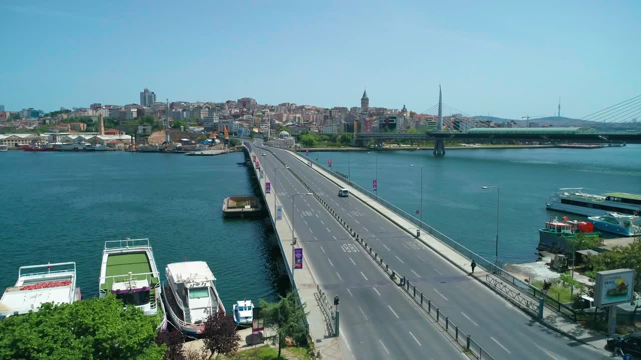 이스탄불, 언카파니 지하철 다리 공중 촬영