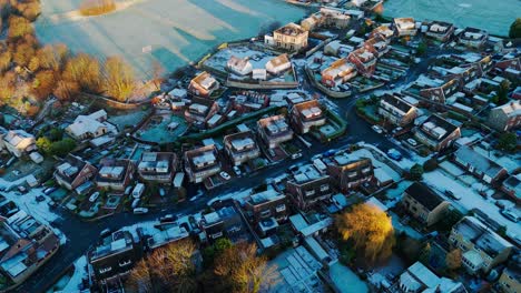 Amanecer-En-Una-Mañana-De-Invierno-Muy-Fría-En-Yorkshire,-Reino-Unido