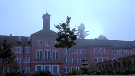 foggy morning view of an old german psychiatry