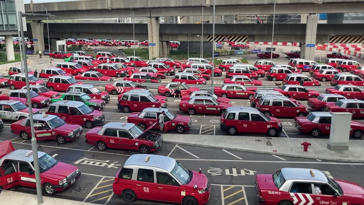 Massive Taxi Rank at an Airport