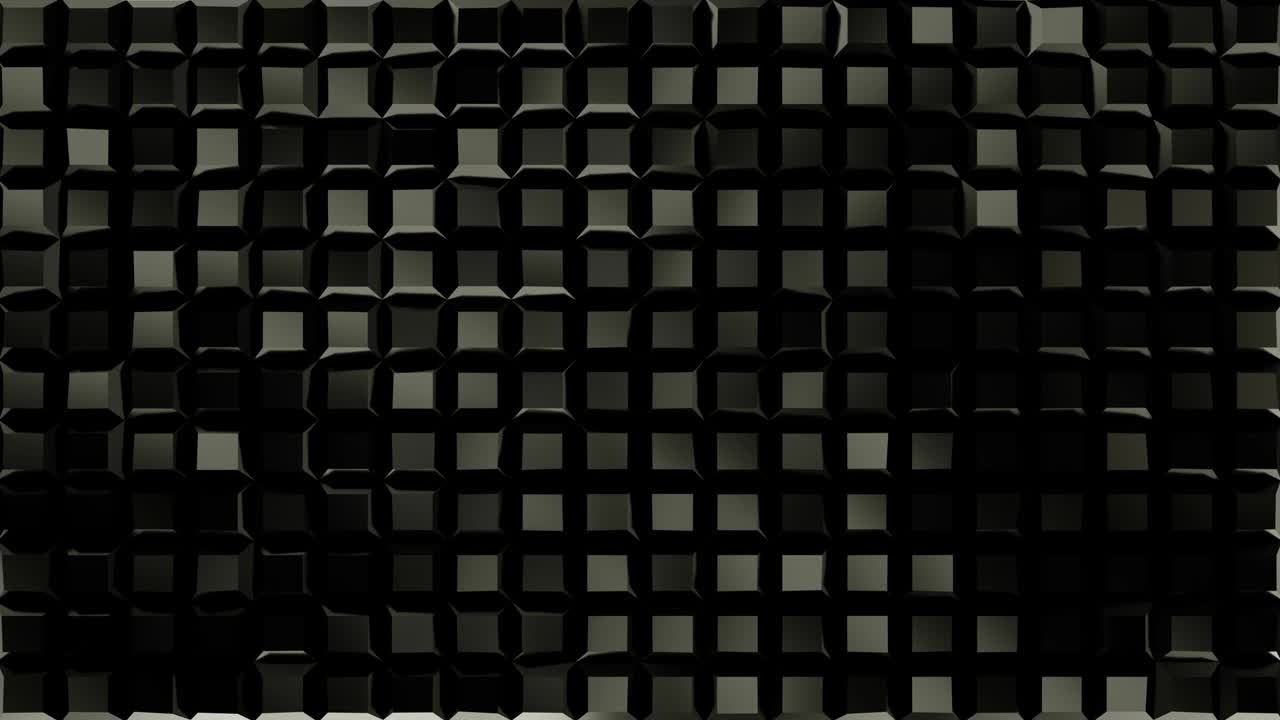 Forme in movimento su sfondo nero