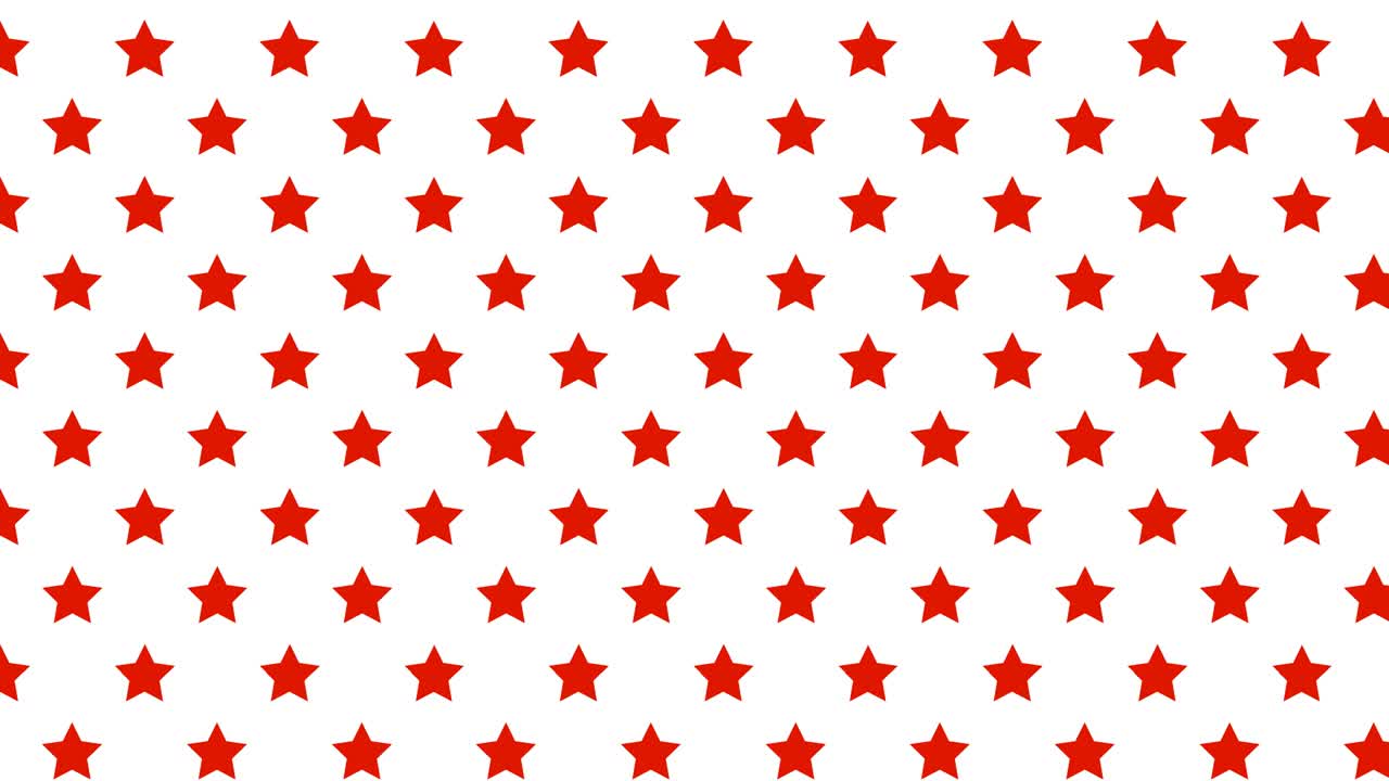 estrella roja arte de movimiento mínimo patrón sin costuras diseño de movimiento 4k animación fondo abstracto secuencia en bucle