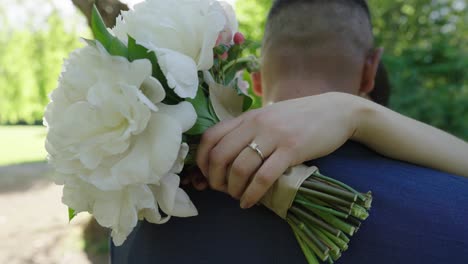 groom and bride celebrating their wedding day