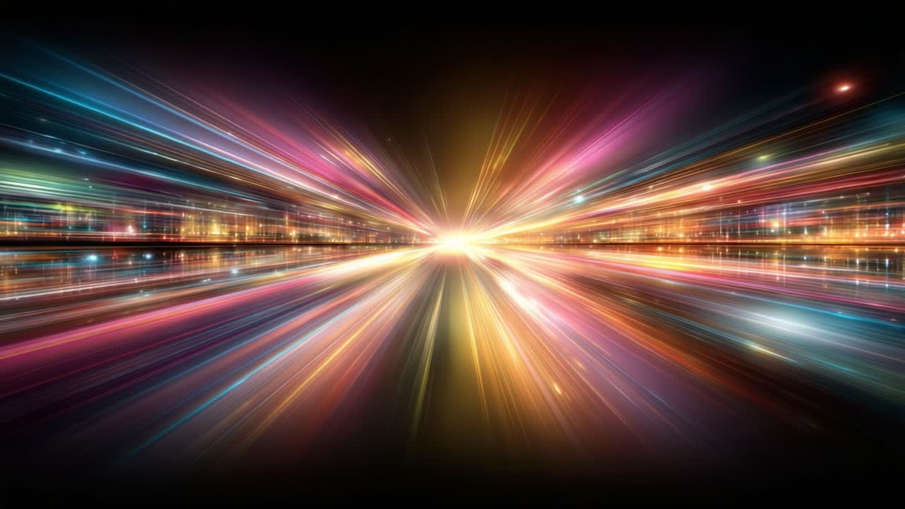 A Vibrant Journey Through Colors and Light: Experience the Dynamic Flow of Radiant Energy Captured in Mesmerizing Abstract Visuals