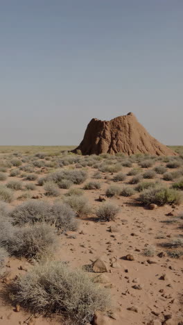 desert landscape with mound
