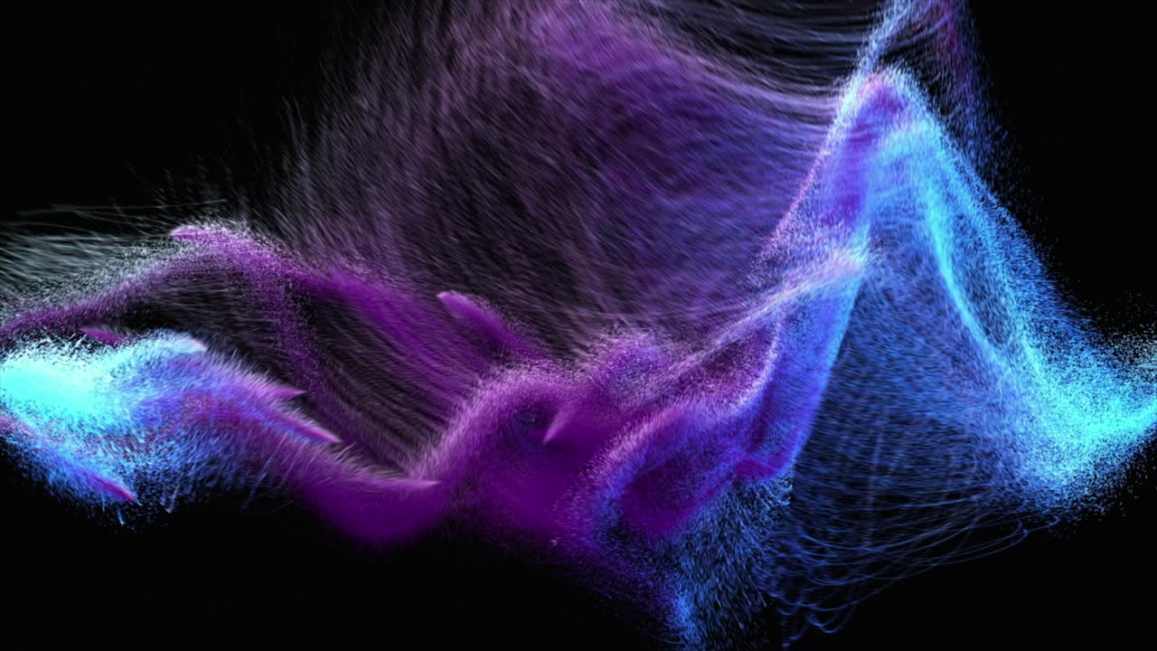 Beautiful Particles in 4K. Seamless loop.