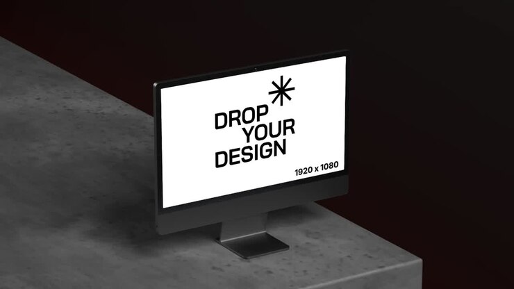 Monitor Screen Mockup