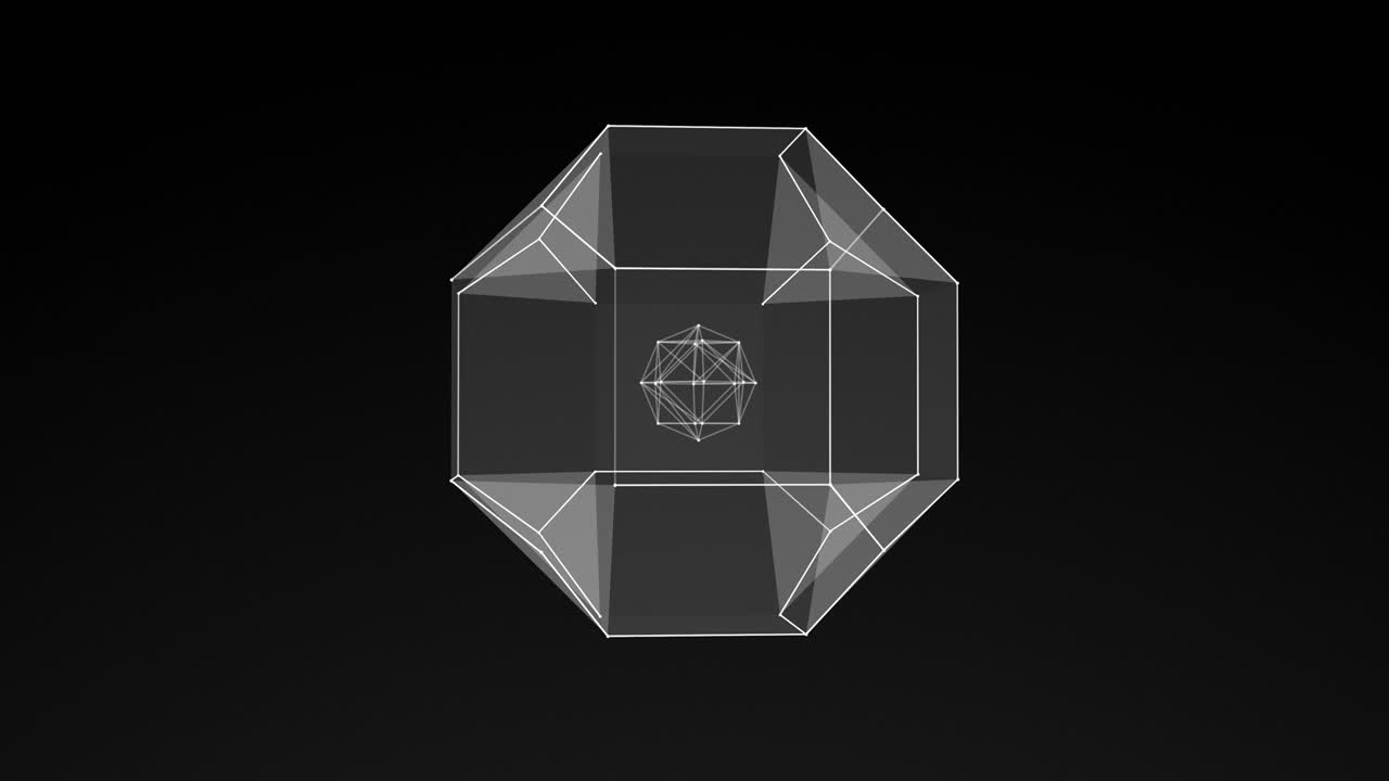 модель 3d-фигуры, абстрактная геометрическая композиция