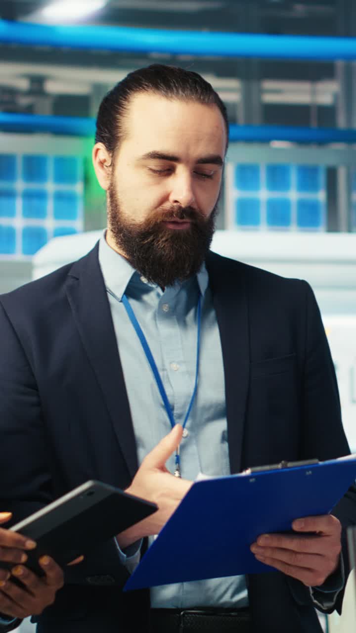 Vertical Video Photovoltaics Factory Technicians Collaborate To Improve Solar Panels Efficiency