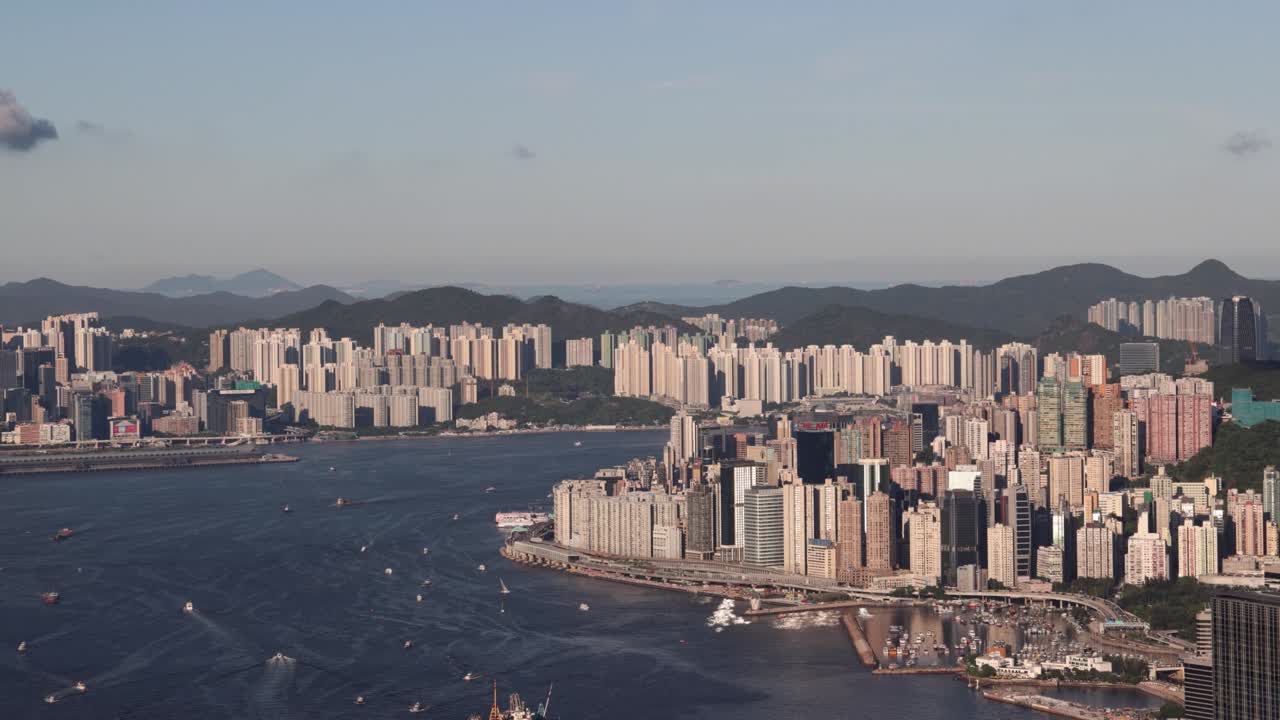 4 de septiembre de 2021 el horizonte de kowloon visto desde hk
