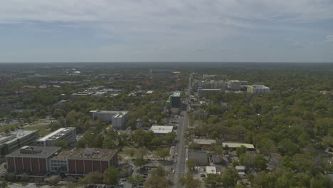 gainesville florida aerial v4 fast forward flight over the college campus areas, birdseye view - dji inspire 2, x7, 6k - march 2020