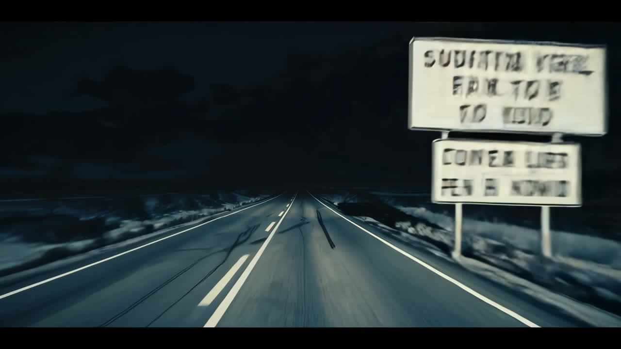 다른 조건 하에서 빈 도로