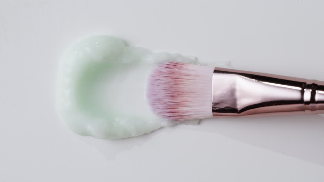 Cosmetic face mask and brush
