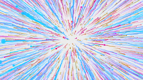 abstract colorful radial explosion