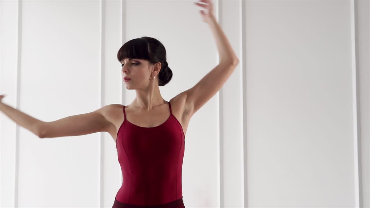 bailarín de ballet en la práctica