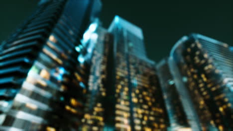 abstract blur and defocused cityscape at twilight for background